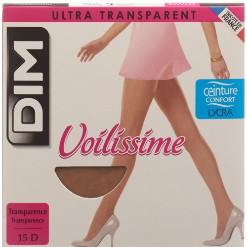 Dim Voilissime Strumpfh Transparent T3 Ambre 1 Paar buy online