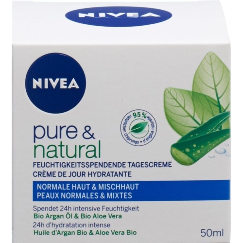 Nivea Visage Pure & Natural Feuchtigkeitsspendende Tagescreme 50ml buy online