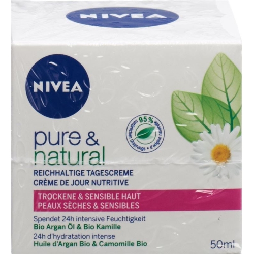 Nivea Visage Pure&nat Tagescreme Reichhaltig 50ml buy online