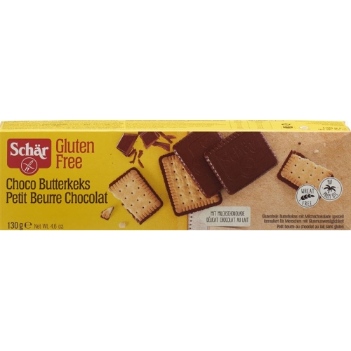 Schär Butterkeks Choco Glutenfrei 130g buy online