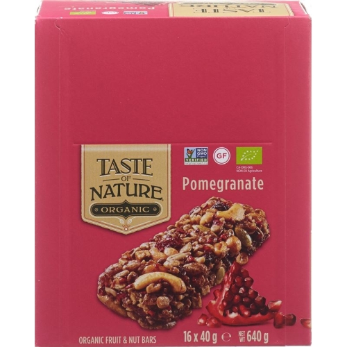 Taste Of Nature Riegel Pomegranate 16x 40g buy online