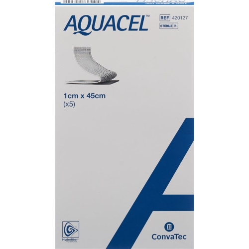 Aquacel Hydrofiber Tamponade 1x45cm Stark Fasern 5 Stück buy online