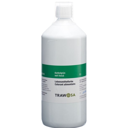 Trawosa Lebensmittelfarbstoff Dunkelgrün Flasche 1L buy online