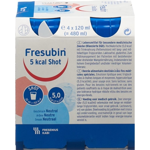 Fresubin 5kcal Shot Neutral 4x 120ml buy online