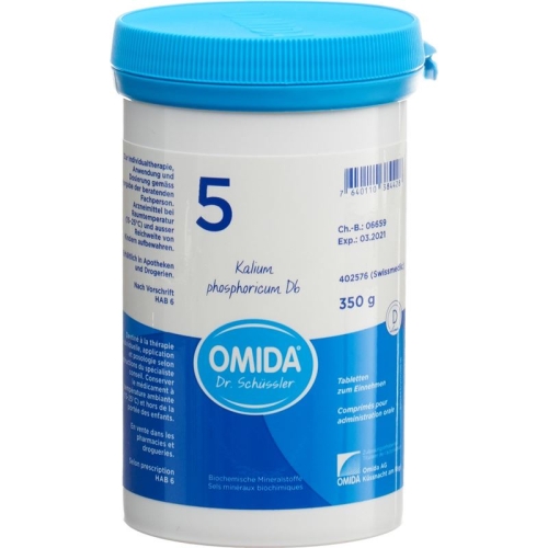 Omida Schüssler No5 Kal Phos Tabletten D 6 350g buy online