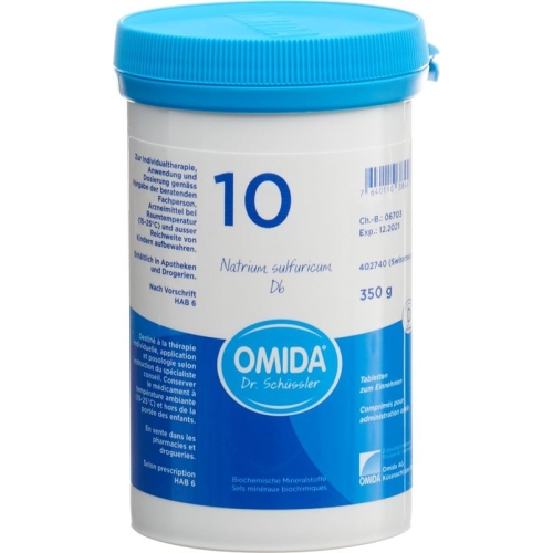 Omida Schüssler No10 Nat Sulf Tabletten D 6 350g buy online