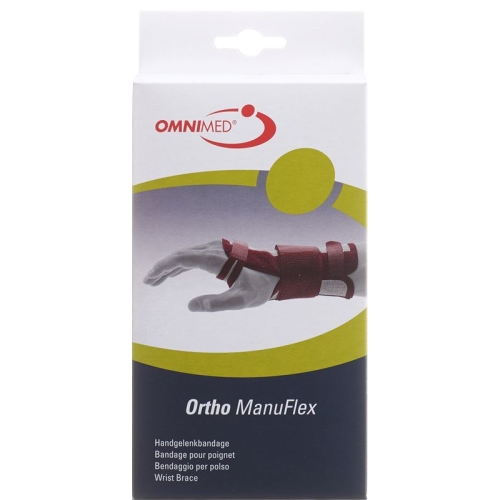 Omnimed Ortho ManuFlex Handgelenkbandage 16cm Rechts Grösse L Grau-Bordeaux buy online