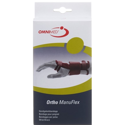 Omnimed Ortho ManuFlex Handgelenkbandage 16cm Links Grösse S Grau-Bordeaux buy online