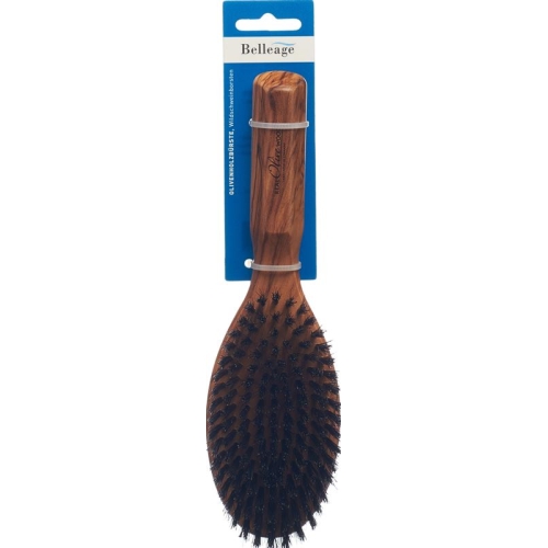 Belleage Olive Wood Brush Oval buy online