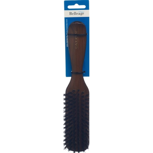 Belleage Wooden Brush Dark Narrow Long buy online