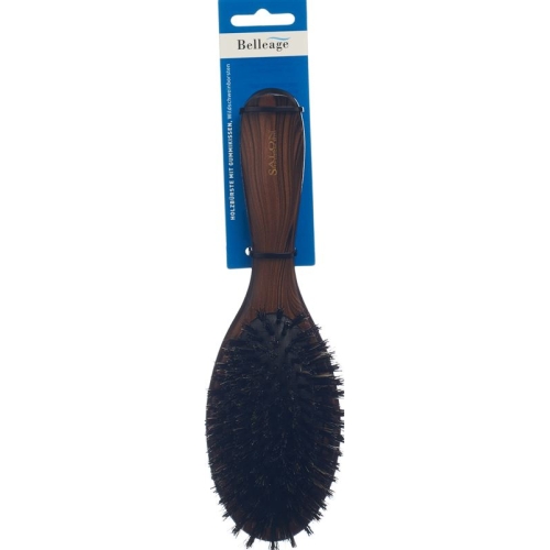 Belleage Wooden Brush Rubber Head Dark Oval buy online