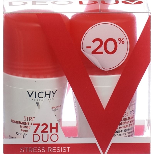 Vichy DeoDuo Stress Resist Anti-Transpirant 72H Roll-On 2x 50ml buy online