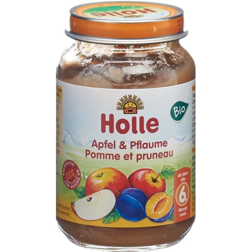 Holle Apple & Plum from the 6th month Organic 190g buy online