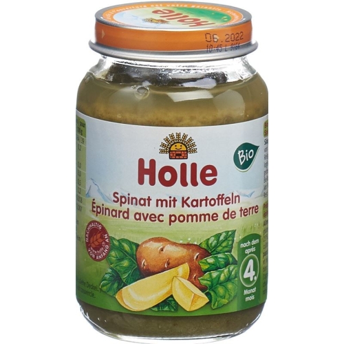 Holle Spinach with Potatoes from the 4th Month Organic 190g buy online