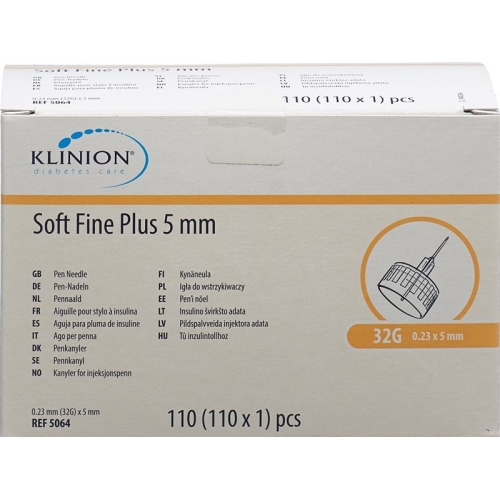 Klinion Soft Fine Pl Pen-Nadel 5mm 32g 110 Stück buy online