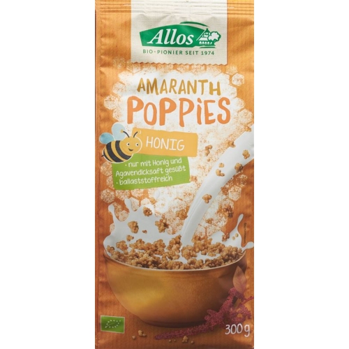 Allos Amaranth Honig Poppies Bio 300g buy online