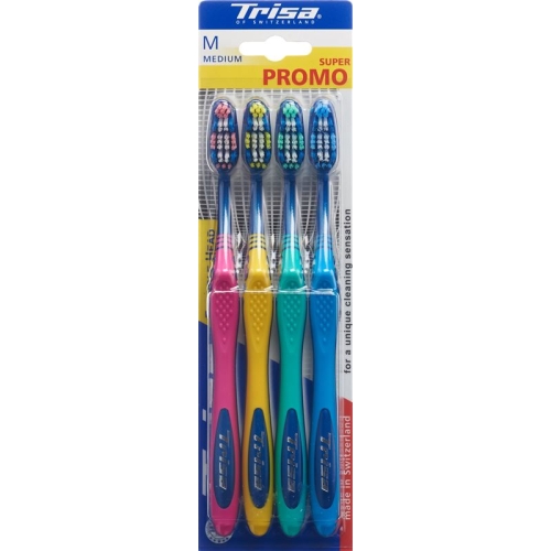 Trisa Flexible Head Toothbrush Quattro Medium buy online