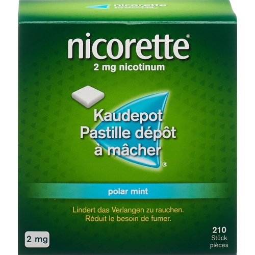 Nicorette Polar Mint Kaudepots 2mg 210 Stück buy online