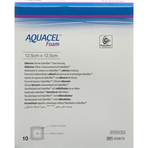 Aquacel Foam 12.5x12.5cm Adhesive 10 Stück buy online