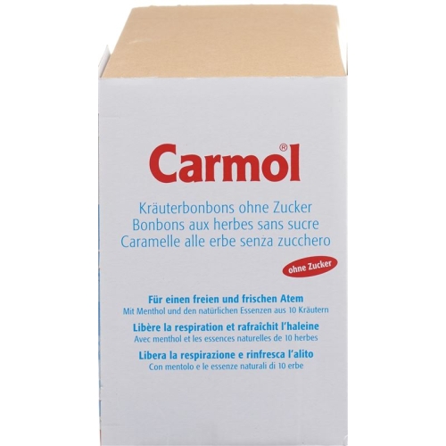 Carmol Kräuterbonbons ohne Zucker 12 Beutel 75g buy online