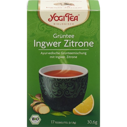 Yogi Green Tea Ingwer Zitrone Beutel 17 Stück buy online