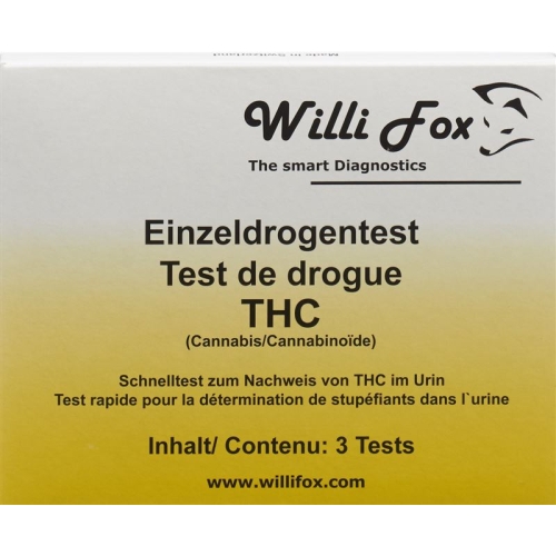 Willi Fox drug test THC single urine 3 pcs buy online