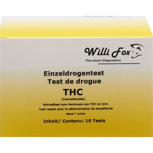 Willi Fox drug test THC individual urine 10 pcs buy online