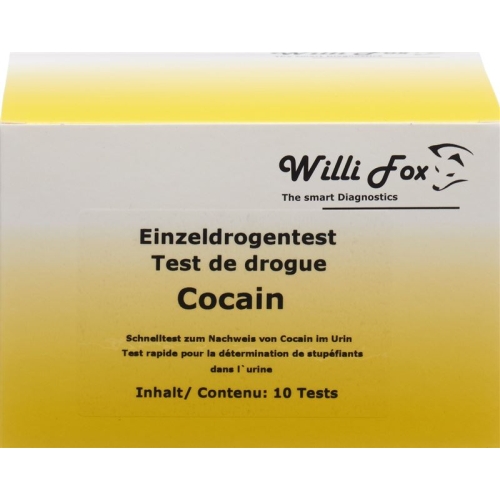 Willi Fox drug test cocaine individual urine 10 pcs buy online