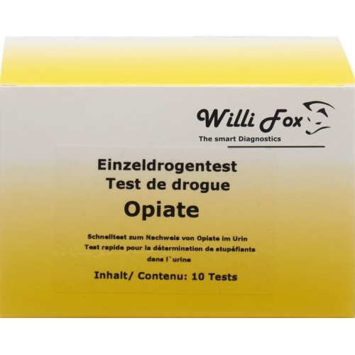 Willi Fox drug test opiates individual urine 10 pcs buy online