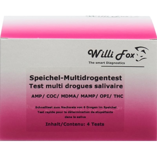 Willi Fox drug test saliva drug Multi 6 4 pcs buy online