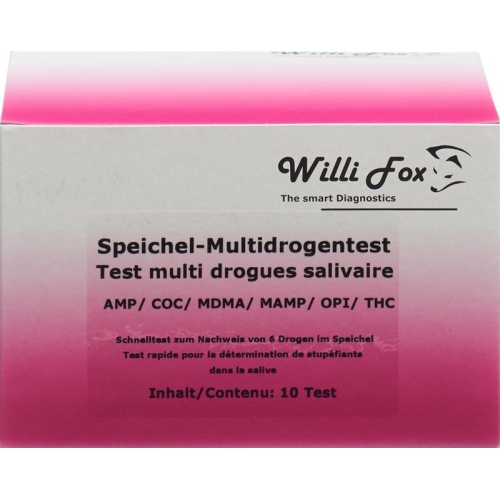 Willi Fox drug test saliva drug Multi 6 10 pc buy online