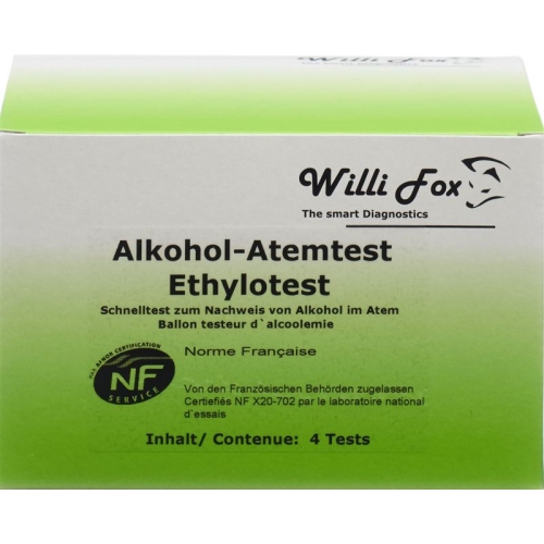 Willi Fox Alkoholtester 4 Stück buy online