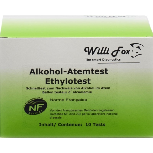 Willi Fox Alkoholtester 10 Stück buy online