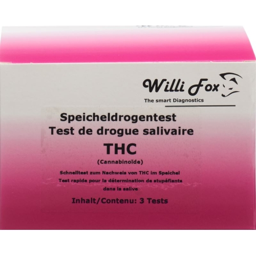 Willi Fox drug test THC saliva 3 pcs buy online