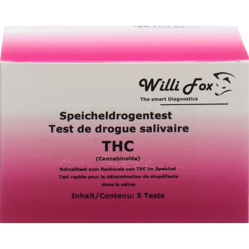 Willi Fox drug test THC saliva 5 pcs buy online