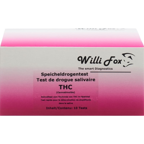 Willi Fox drug test THC saliva 10 pcs buy online