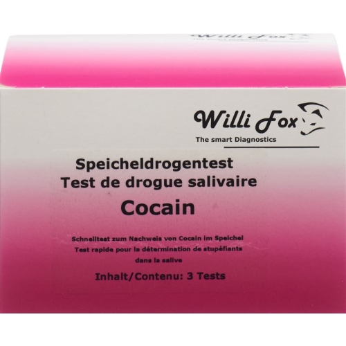 Willi Fox cocaine drug test saliva 3 pcs buy online