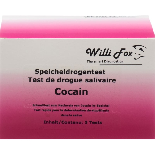 Willi Fox cocaine drug test saliva 5 pcs buy online