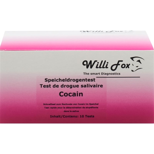 Willi Fox cocaine drug test saliva 10 pcs buy online