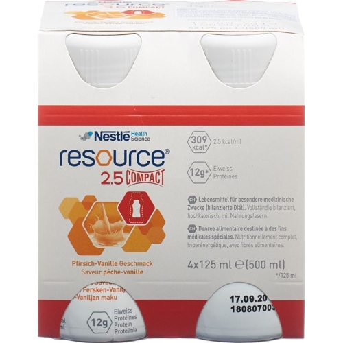 Resource 2.5 Compact Drink Pfirsich-Vanille 4x 125ml buy online