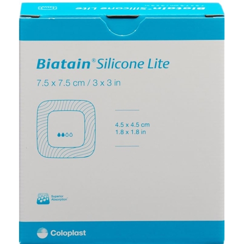 Biatain Silicone Lite Schaumverband 7.5x7.5cm 10 Stück buy online