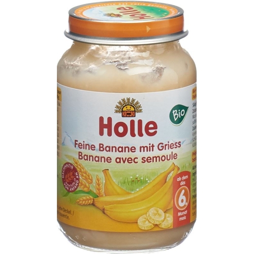 Holle fine Banana with Semolina from the 6th month Organic 190g buy online