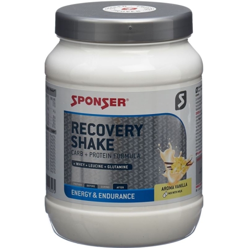 Sponser Recovery Shake vanilla powder can 900 g buy online