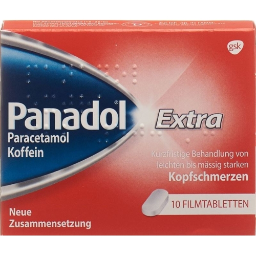 Paracetamol Extra Filmtabl 500 mg of 10 pcs buy online