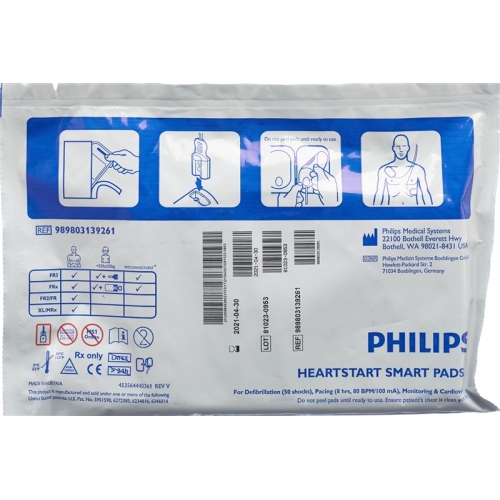 Philips Heartstart Frx Smart Padsii electrode ca buy online