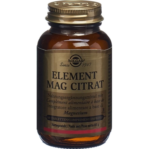 Solgar Element Mag Citrat Tabletten 60 Stück buy online