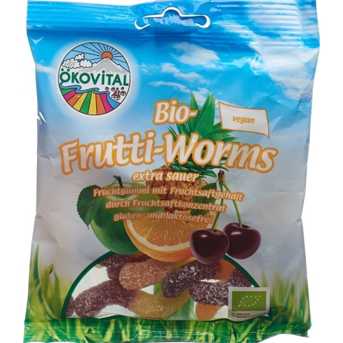 Ökovital Frutti Worms Gelatine 100 g buy online