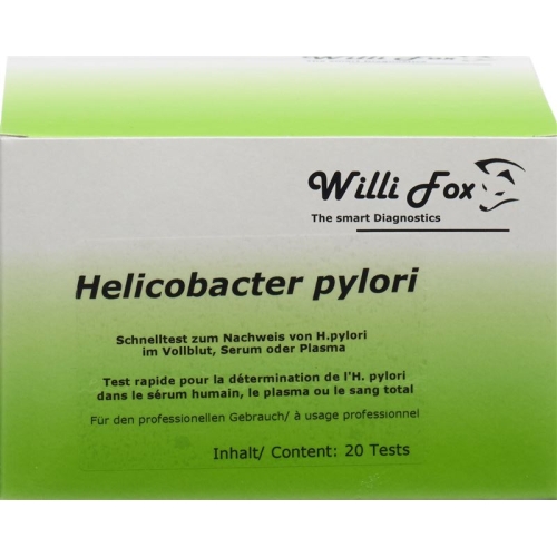 Willi Fox Helicobacter pylori blood test 20 pieces buy online