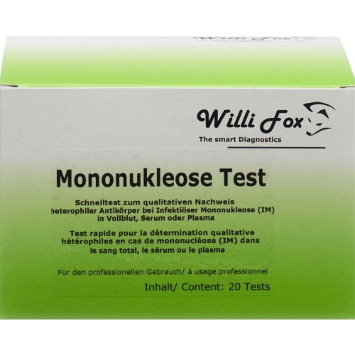 Willi Fox mononucleosis test 20 pieces buy online