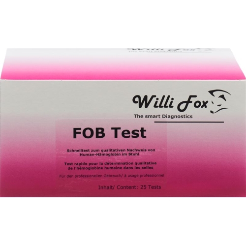 Willi Fox FOB Test (occult hemoglobin in stool) 25 pcs buy online